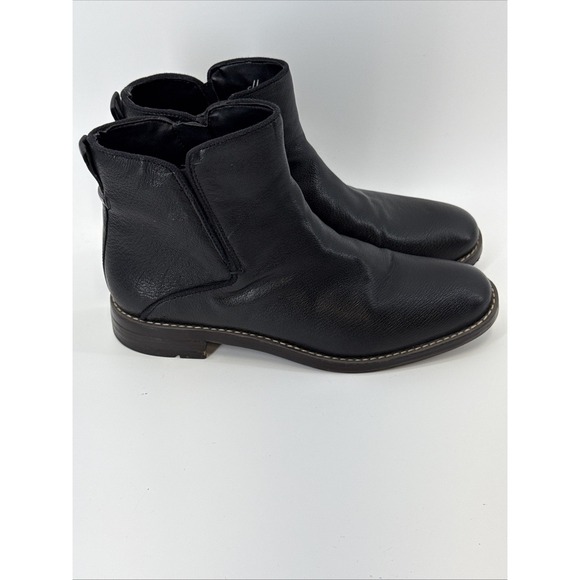 Franco Sarto L Marcus Womens Black Ankle Boots Size 8 Zip Up - Picture 1 of 8